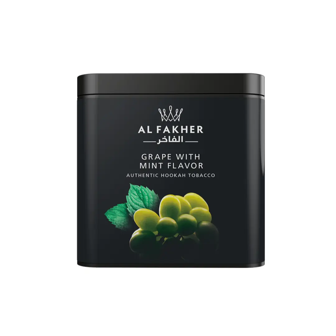 تنباکو انگور نعنا 250 گرمی الفاخر | ALFAKHER Grape With Mint Tobacco