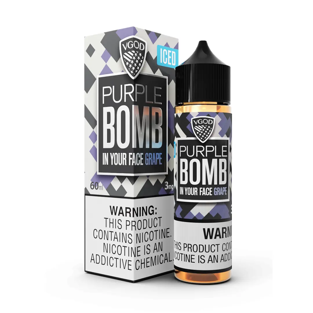 جویس بمب انگور یخ ویگاد | VGOD Purple Bomb Grape Ice Juice