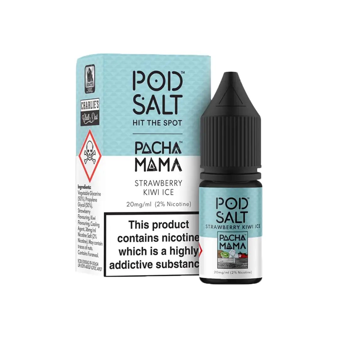 سالت توت فرنگی کیوی یخ پاچاماما پاد سالت | POD SALT Strawberry Kiwi Ice Salt