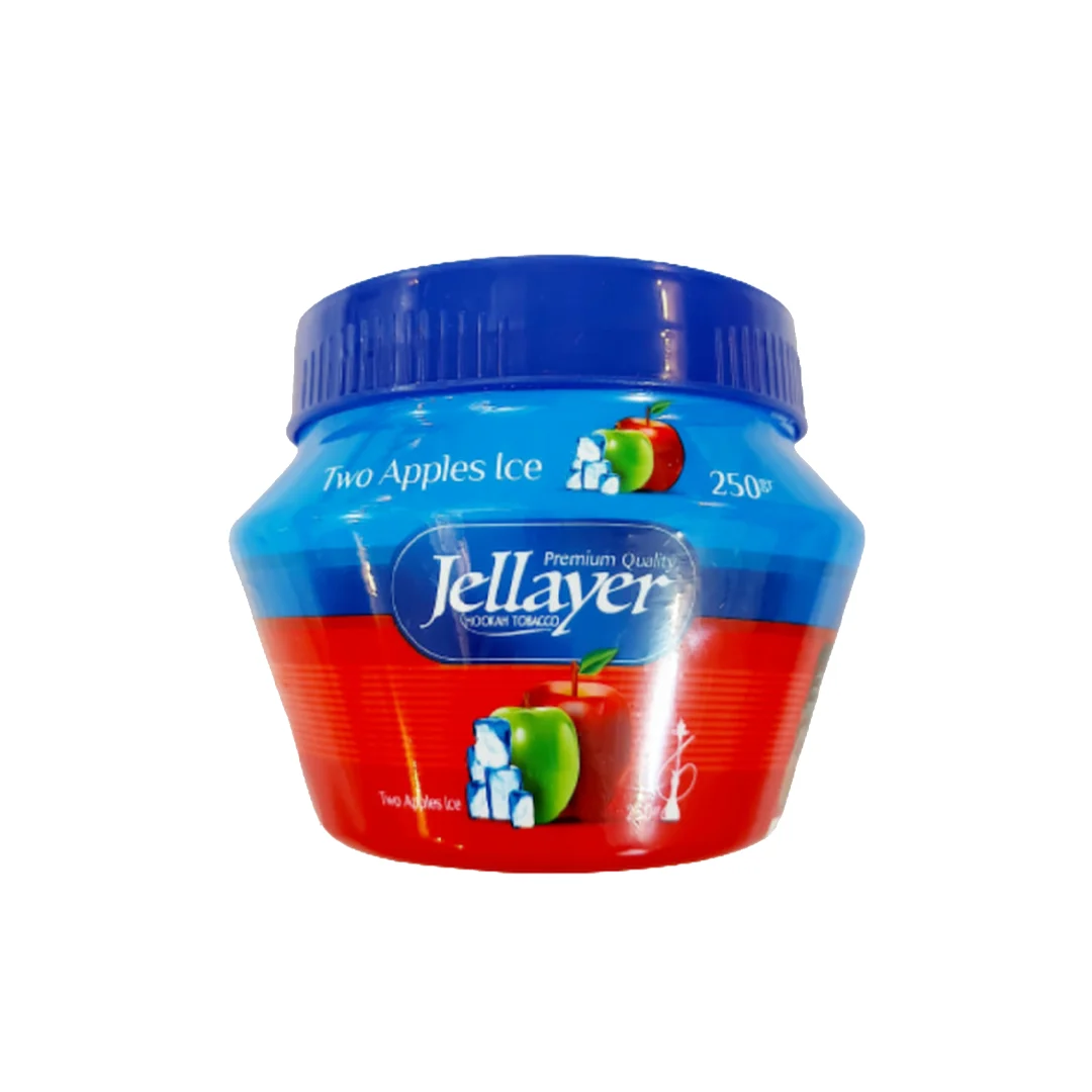 تنباکوی دوسیب یخ 250 گرمی (سطلی) جلایر | JELLAYER Two Apples Ice Tobacco