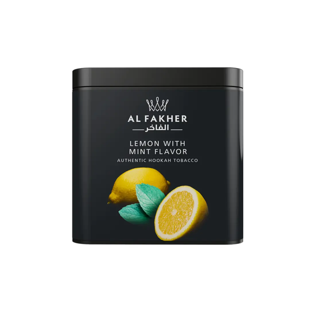 تنباکو لیمو نعنا 250 گرمی الفاخر | ALFAKHER Lemon With Mint Tobacco